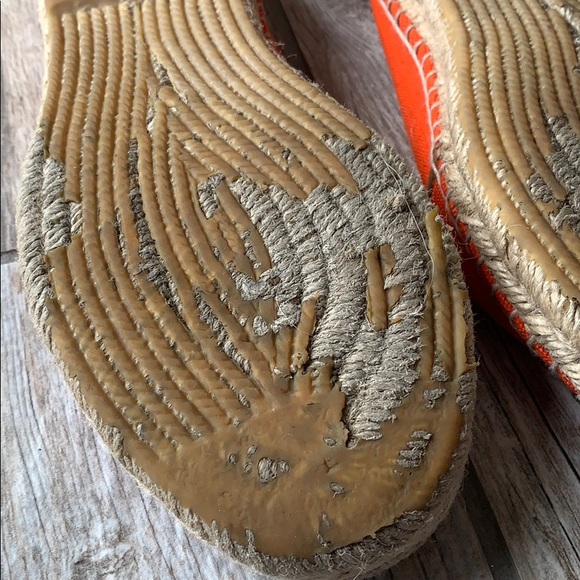 Kate Spade orange canvas and leather espadrilles - Picture 7 of 7